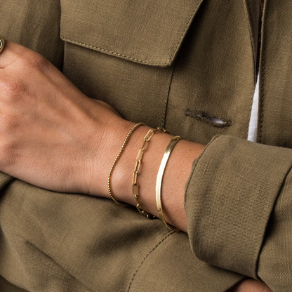 Ellaine Gold Herringbone Bracelet