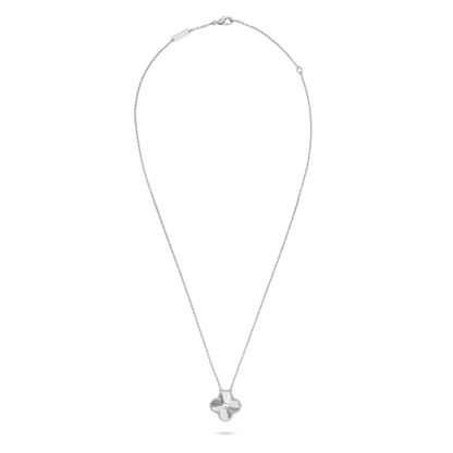 FORTUNE CLOVER NECKLACE | SILVER