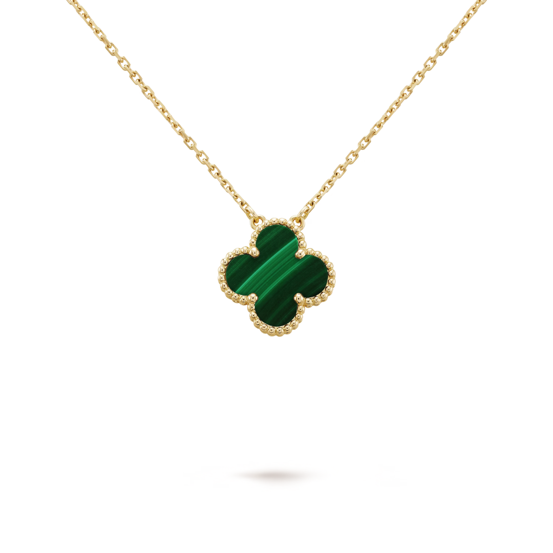 FORTUNE CLOVER NECKLACE | GREEN/GOLD