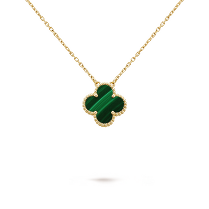 FORTUNE CLOVER NECKLACE | GREEN/GOLD