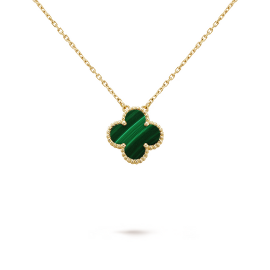 FORTUNE CLOVER NECKLACE | GREEN/GOLD