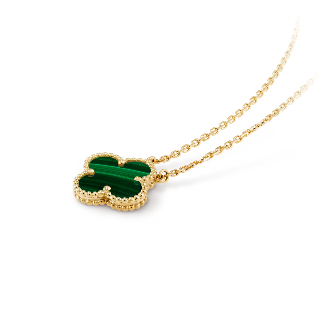 FORTUNE CLOVER NECKLACE | GREEN/GOLD