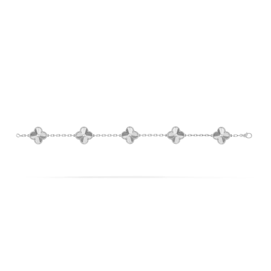 FORTUNATO CLOVER BRACELET | SILVER