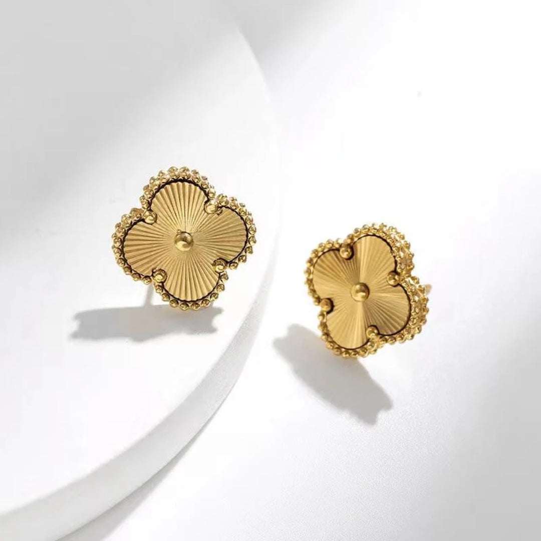 FORTUNE CLOVER EARRINGS | GOLD