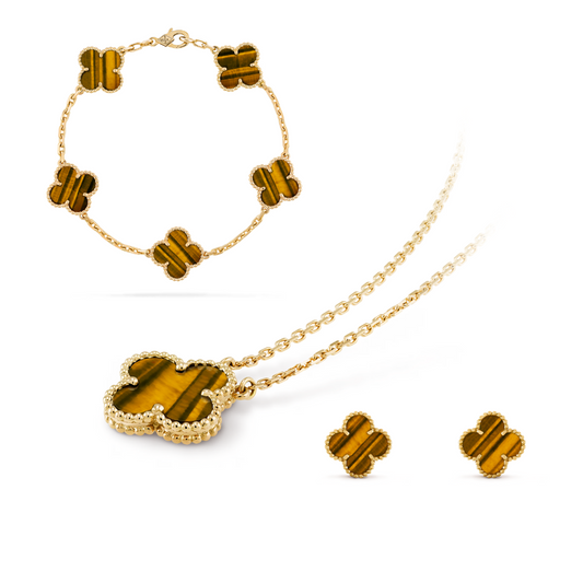 CELESTE CLOVER SET | TIGER EYE