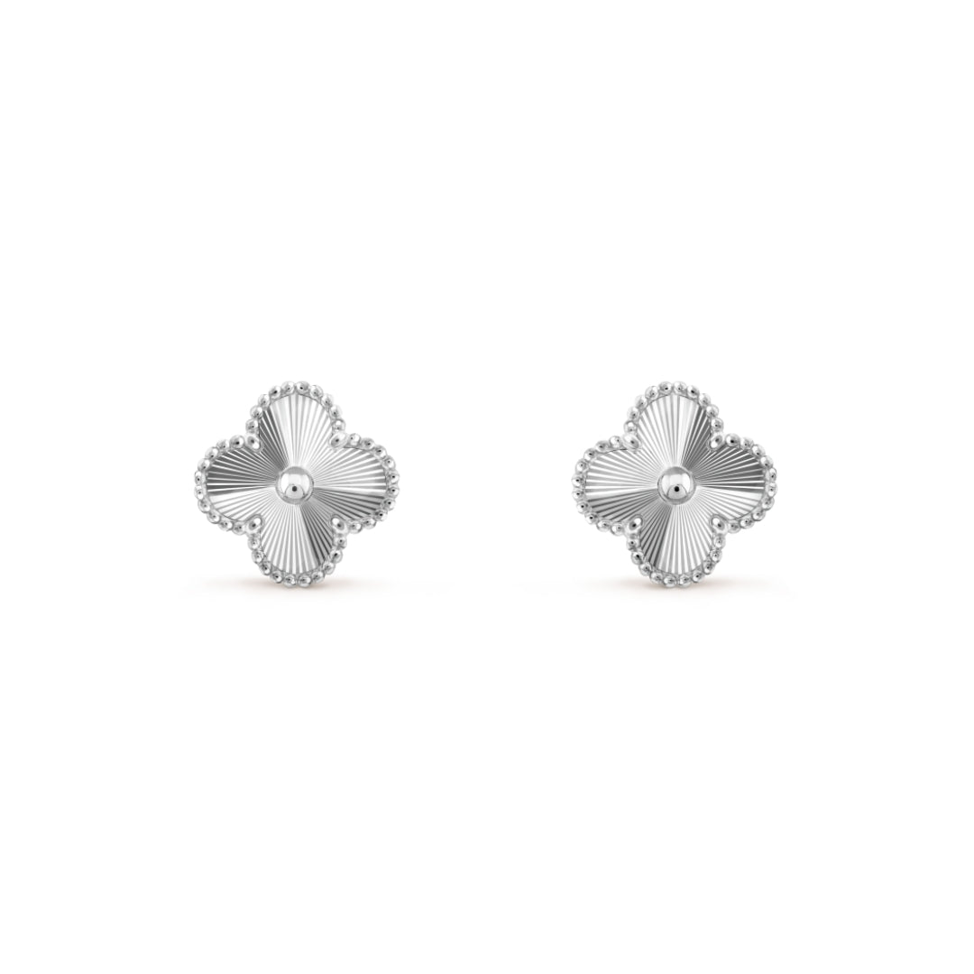 FORTUNE CLOVER EARRINGS | SILVER