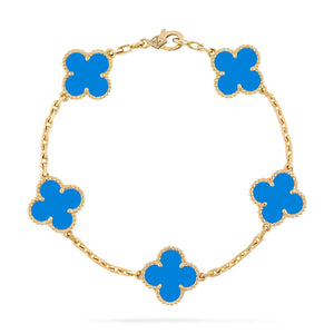 FORTUNATO CLOVER BRACELET | BLUE