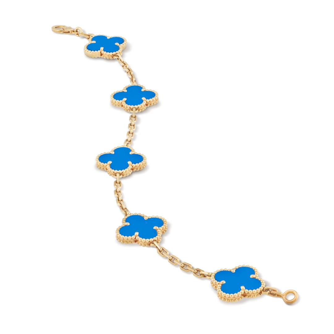 FORTUNATO CLOVER BRACELET | BLUE