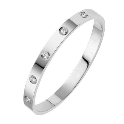 FINET | LUXURY BRACELET WITH ZIRCONIA | SILVER