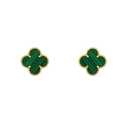 FORTUNE CLOVER EARRINGS | GREEN