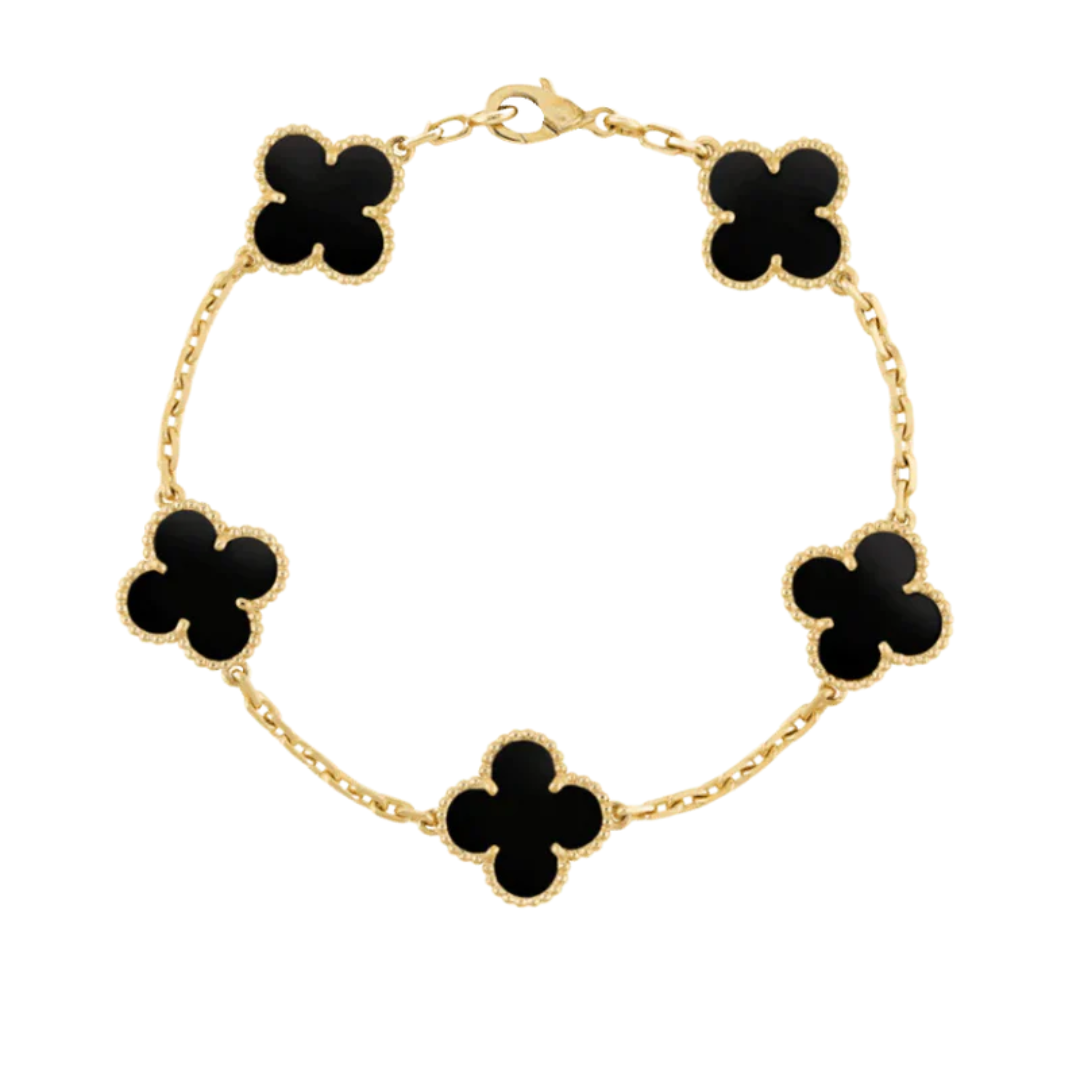 CLOVER | BLACK BRACELET