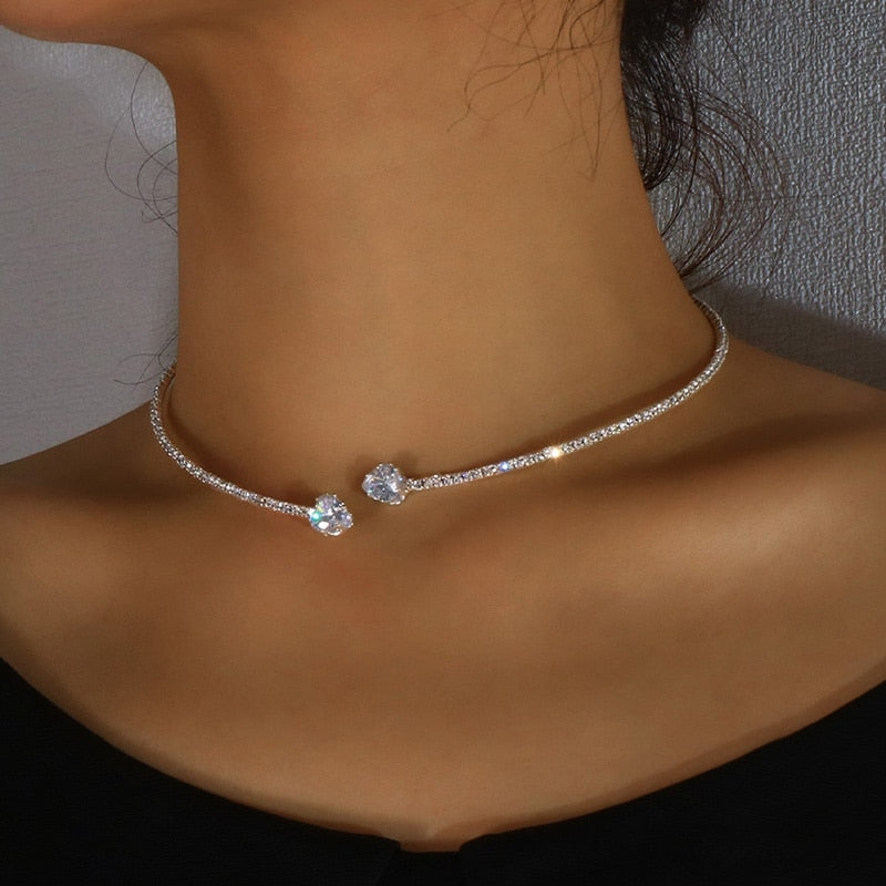 CRISTAL | SILVER NECKLACE