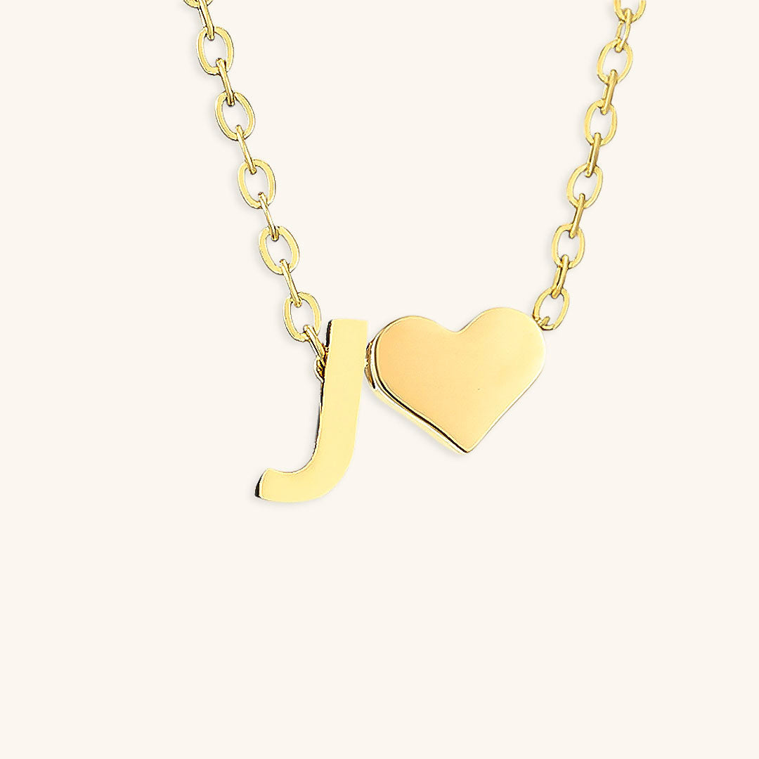 Ria Initial Letter Gold Necklace