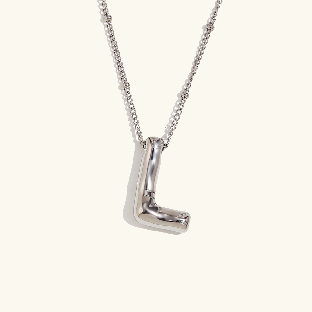 Balloon Gold Initial Necklace