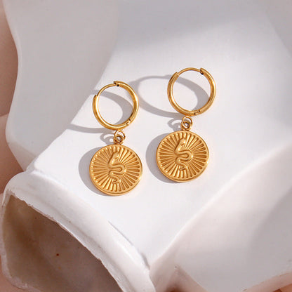 Eliana Serpent Coin Earrings