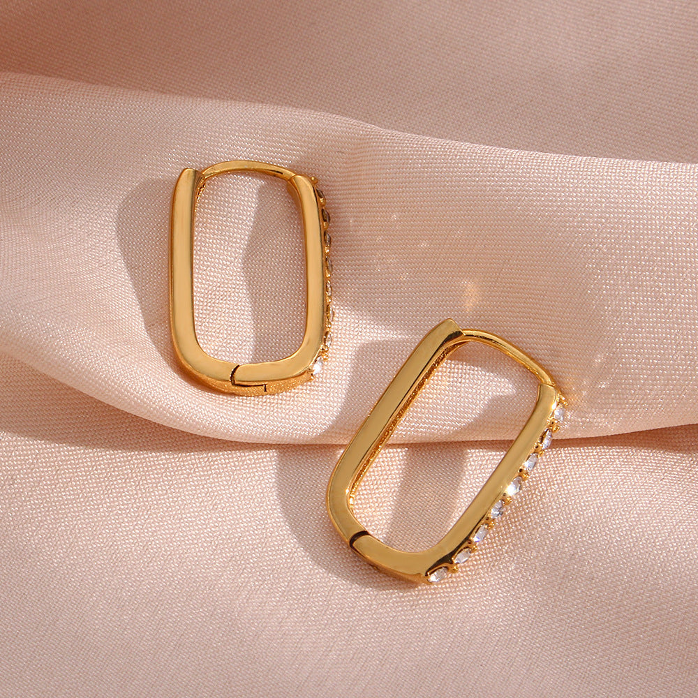 Maya Gold Hoop Earrings