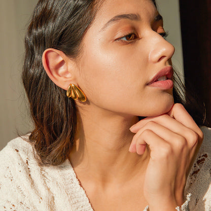 Saffron Gold Earrings