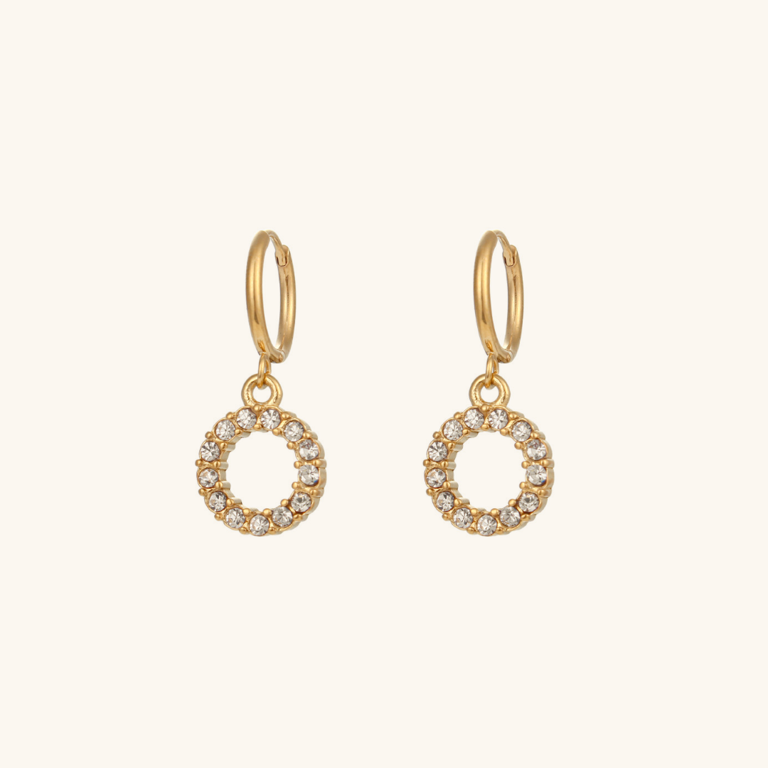 Wilhemina Initial Letter Earrings