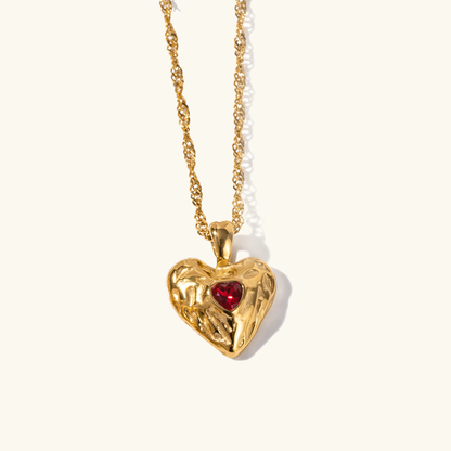 Vesper Gold Heart Necklace