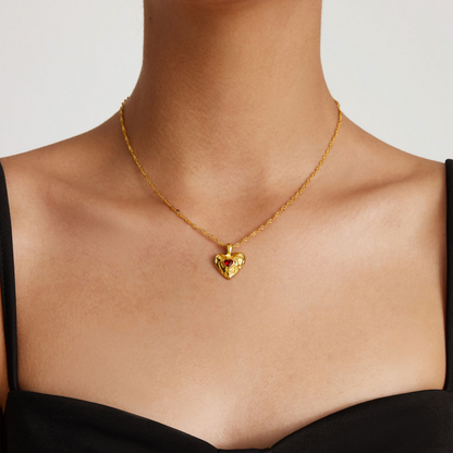 Vesper Gold Heart Necklace