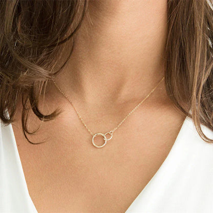 Isabelle Gold Hoop Necklace