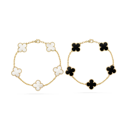 FORTUNE CLOVER COUPLE SET | BLACK + WHITE