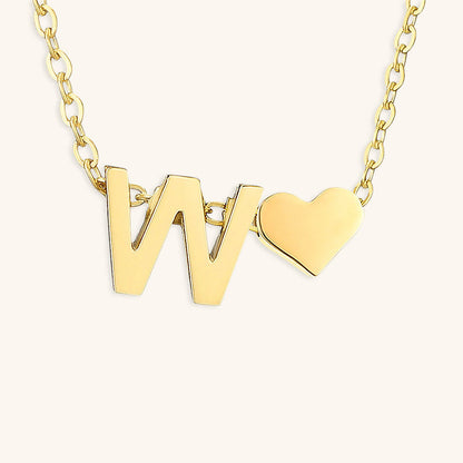 Ria Initial Letter Gold Necklace