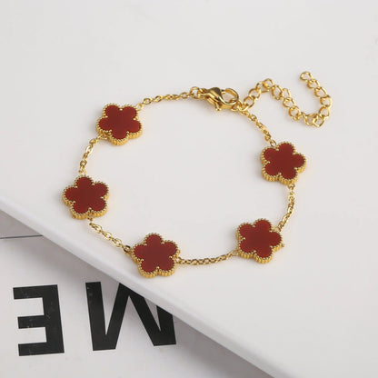 FORTUNATO CLOVER BRACELET | RED